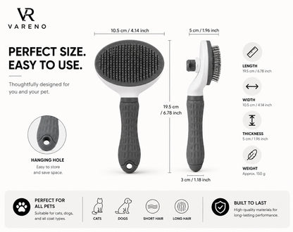 One-Click Pet Grooming Brush